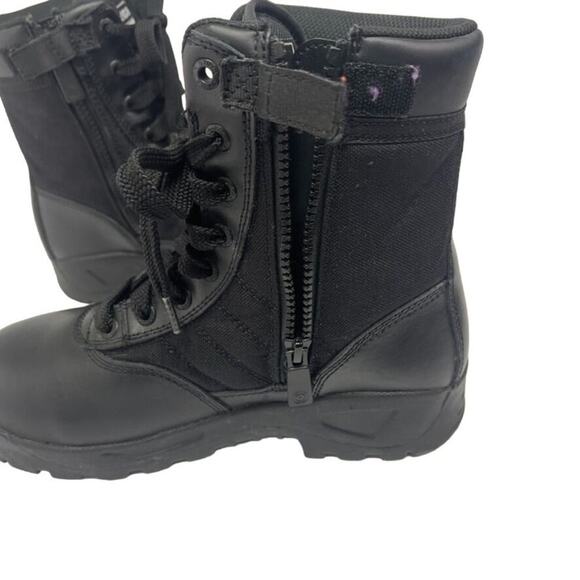Original Swat Boots Womens Sz 6 Black Leather Canvas Tactical Military Combat - Picture 5 of 14